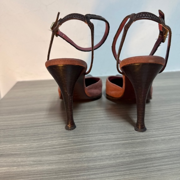 Vintage Sergio Rossi suede sandals - Picture 5 of 9